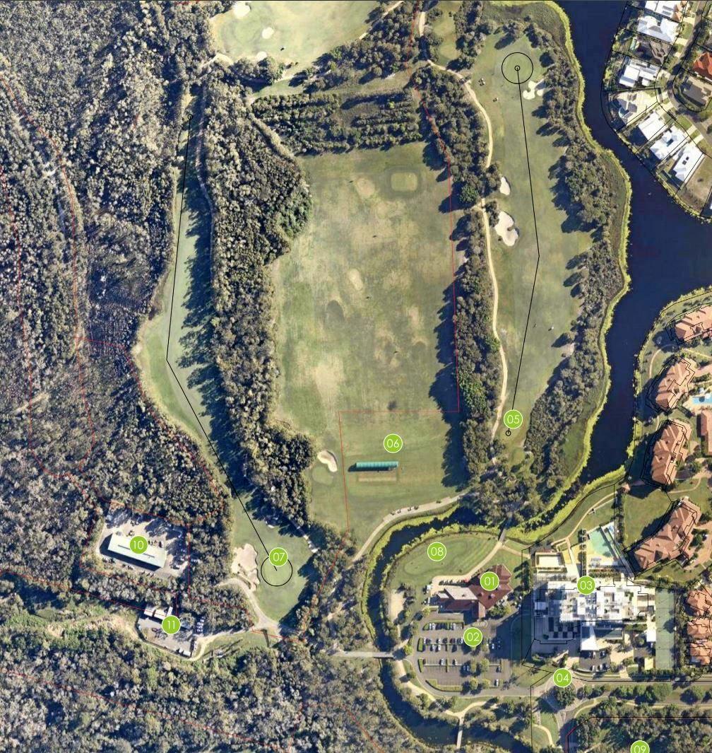 The current layout of Pelican Waters Golf Club. Picture: Contributed