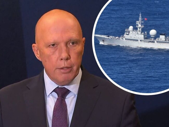 ‘Aggressive act’: Chinese spy ship spotted off Australia