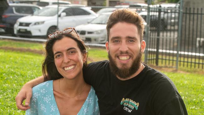 Oihane Garcia and Erik Retamal at Mackay Gridiron vs Townsville Cyclones at West Tiger Park Walkerston. Saturday 20 January 2024 Picture:Michaela Harlow