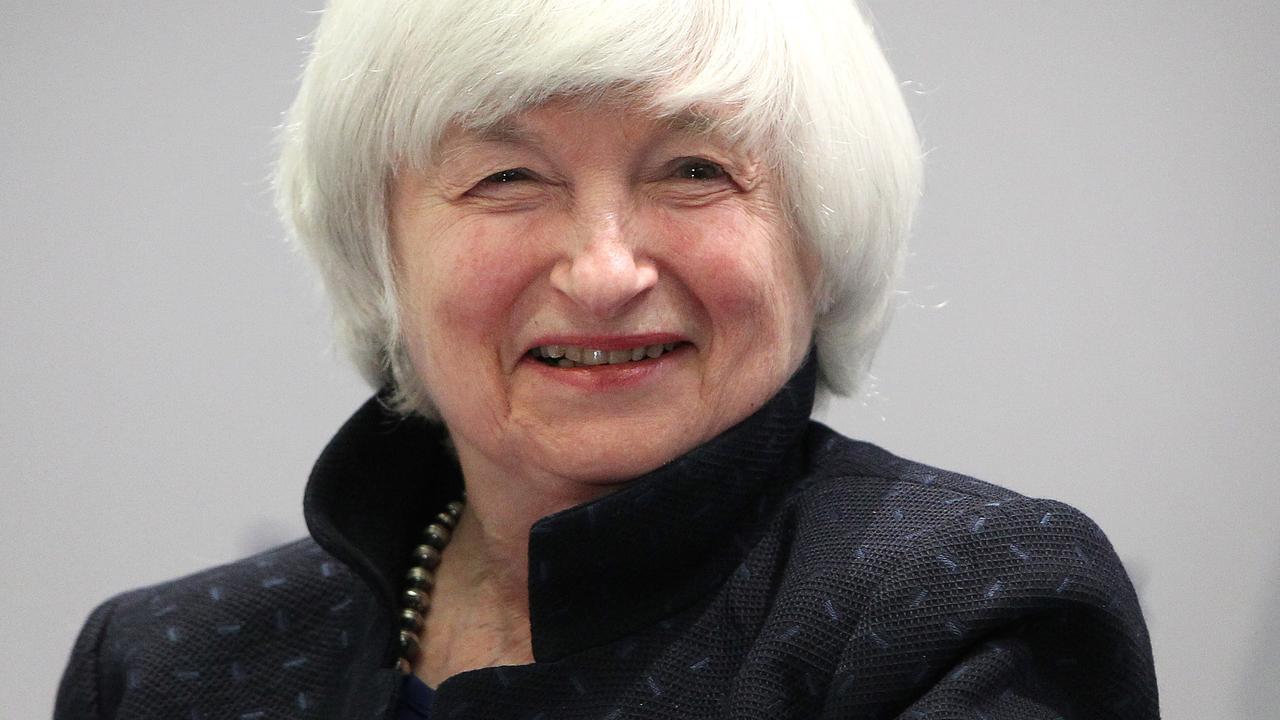 Janet Yellen was appointed chair of the Federal Reserve by Mr Obama. Picture: Daniel Roland/AFP