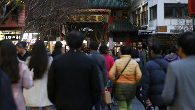 China has overtaken England and New Zealand as the most popular country of birth in Sydney, according to the latest Census, released by the Australia Bureau of Statistics today. Pictured is China Town in Sydney today.