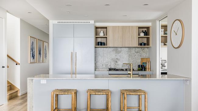 The kitchen in the penthouse of the apartment complex. Picture: RSL Art Union.