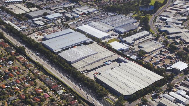 The Amazon fulfilment centre in Moorebank. Aerial shot supplied.