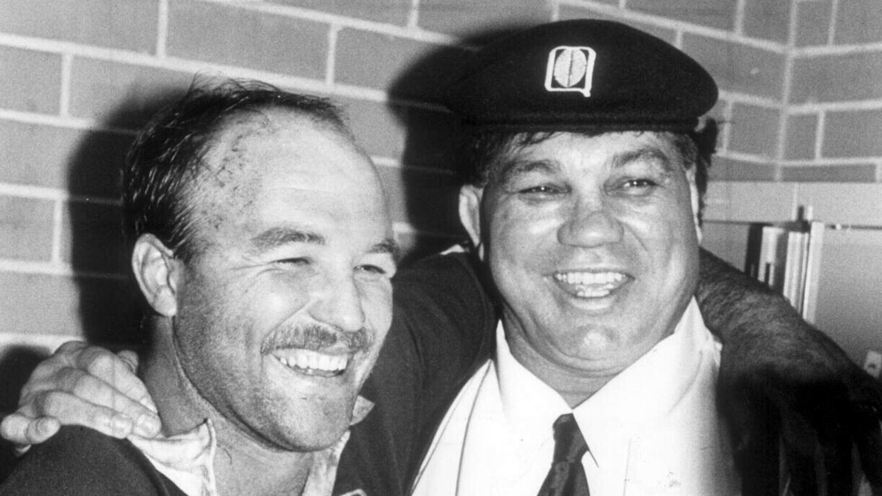 Arthur Beetson (right) was a successful coach with Queensland and Australia. Picture: Peter Kurnik