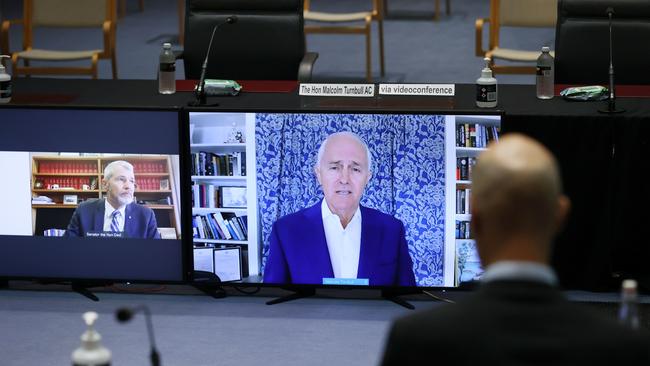 Malcolm Turnbull at the media diversity public hearing. Picture: NCA NewsWire/Gary Ramage