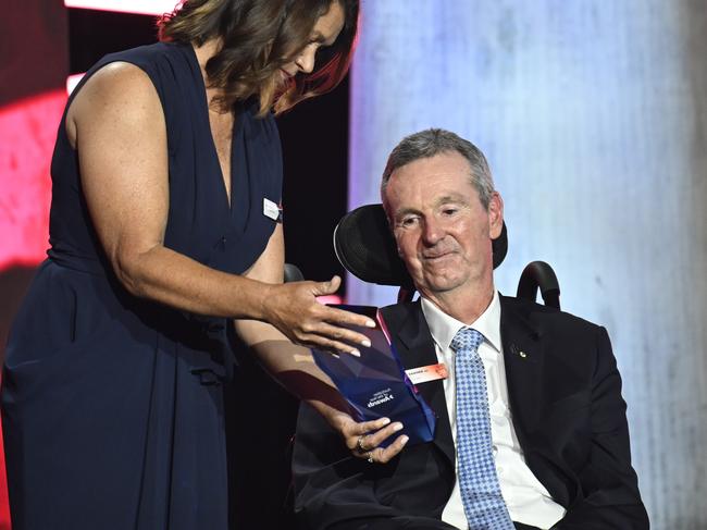 Daniher with his wife, Jan. Picture: Martin Ollman