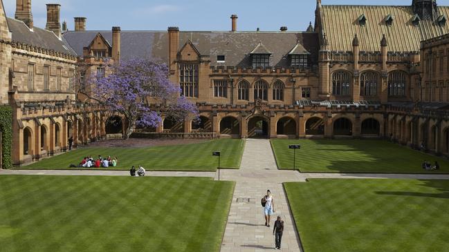 The quadrangle at the University of Sydney.