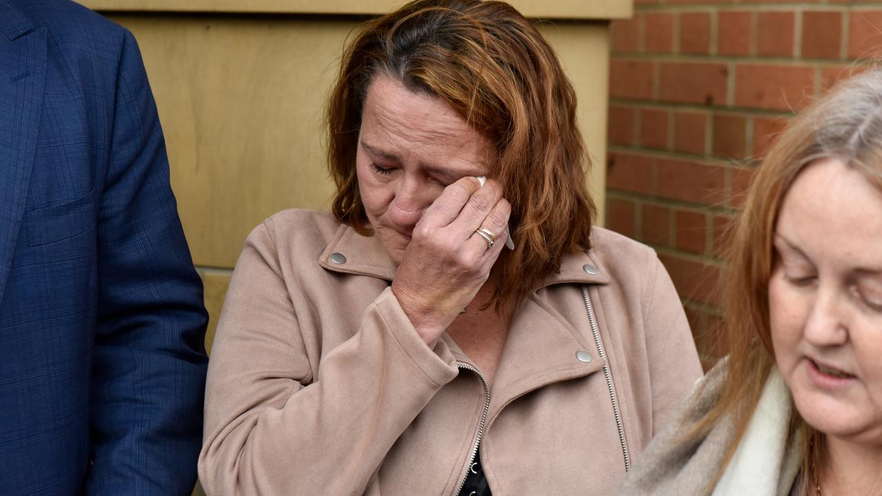 Owner of the jumping castle operator Taz-Zorb, Rosemary Gamble, outside Devonport Magistrates Court. Picture: Brodie Weeding