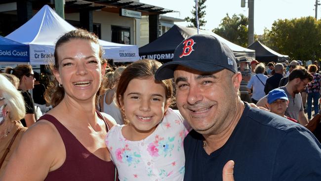Tracey, Gianna and Kevin Bezzina at Chirn Park Street Festival. Picture: Regina King