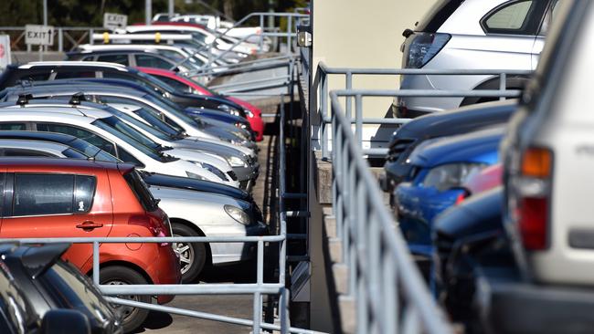 Gosford Station commuter car park is full before 7am each morning. Picture: Troy Snook