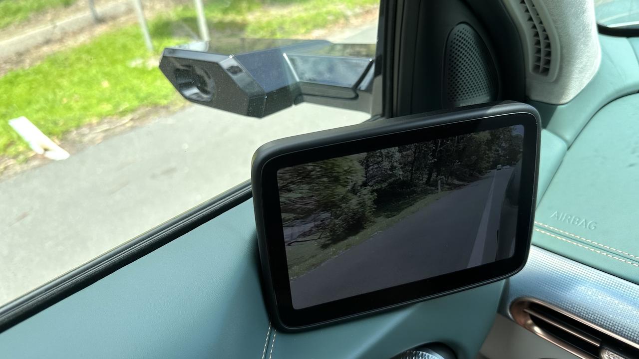 The digital side mirrors are cameras, a cool feature. Picture: Elly Awesome