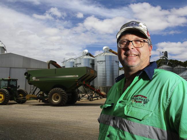 AGRICULTURAL - Farmer Mark Schilling on his property. Story is about the growth in Agricultural jobs. Picture Sarah Reed