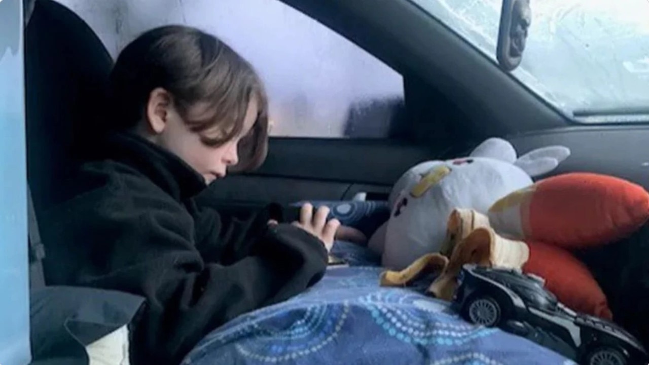 The pair were forced to live out of their ute.