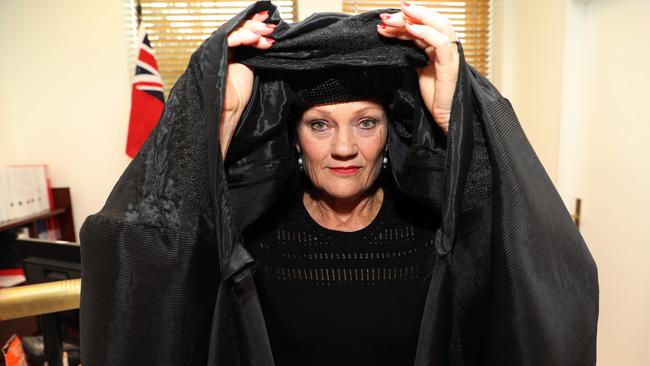 One Nations Leader Senator Pauline Hanson called for a plebiscite on banning the burqa. (Pic: Gary Ramage)