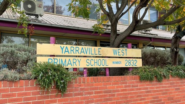 Yarraville West Primary School pupils have been singing an alternative national anthem. Picture: Liam Beatty.