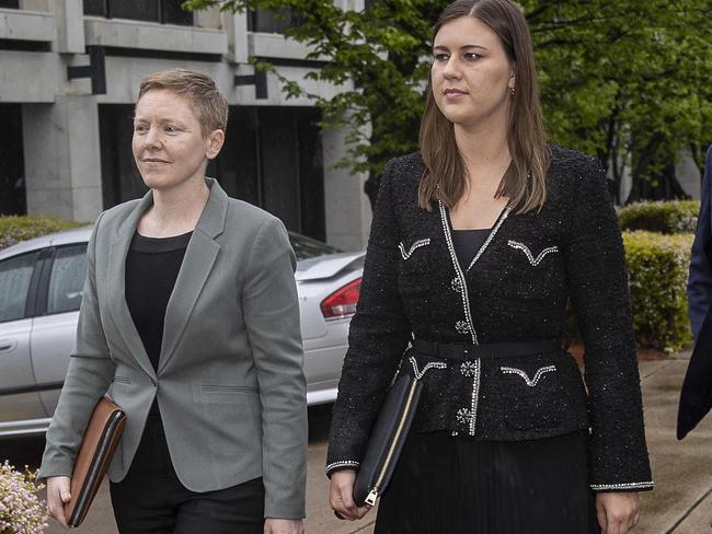 CANBERRA, AUSTRALIA NewsWire Photos OCTOBER 06, 2022:Brittany Higgins appeared in court for day three of the trial.Bruce Lehrmann, the man accused of the sexual assault of former Liberal staffer Brittany Higgins at the Magistrates Court in Canberra.Picture: NCA NewsWire / Gary Ramage