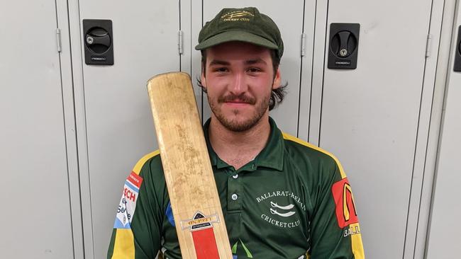 Supplied Editorial Zac Jenkins hit 127 for Ballarat-Redan. Photo: Facebook.