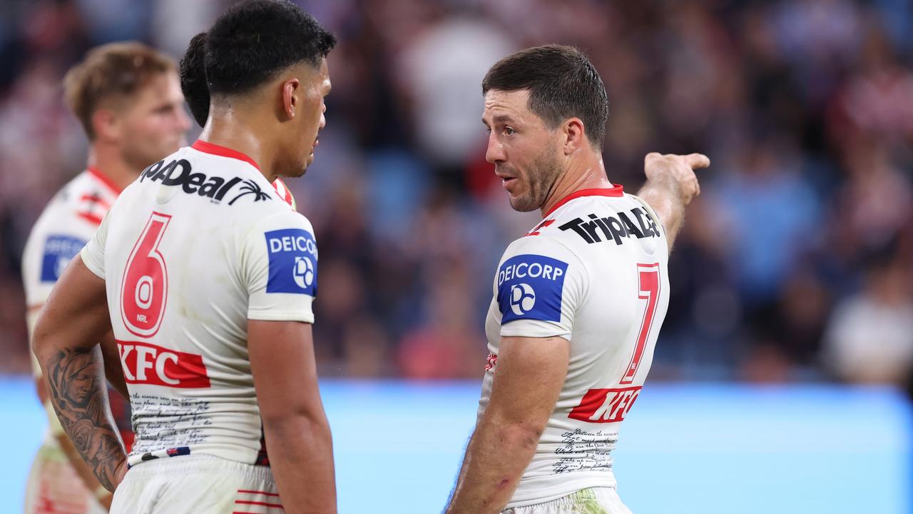 Ben Hunt will spend time at hooker for the Dragons. Picture: Getty Images