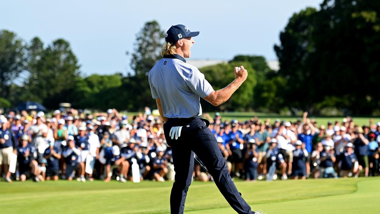 Jed Morgan was the youngest winner of the Australian PGA Championship in 2021. Picture: Bradley Kanaris/Getty Images