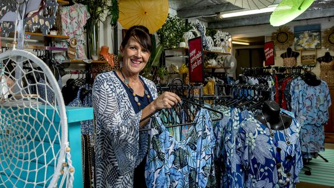 Suzie Smit is the owner of one of the oldest standing dress stores at the Carrara Markets. Picture: Jerad Williams.