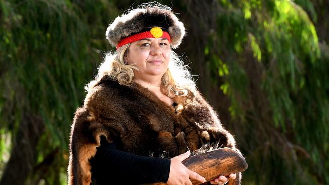 Proud Kaurna grandmother, Journalist and Aboriginal Activist Katrina Power who caused controversy at the ANZAC Adelaide War Memorial with her 'Welcome To Country' speech. Pic: Tricia Watkinson.