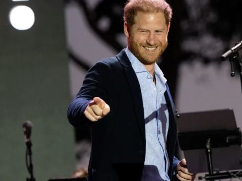 Prince Harry appeared solo at an event held at Kevin Costner's beachfront estate. Picture: Getty Images