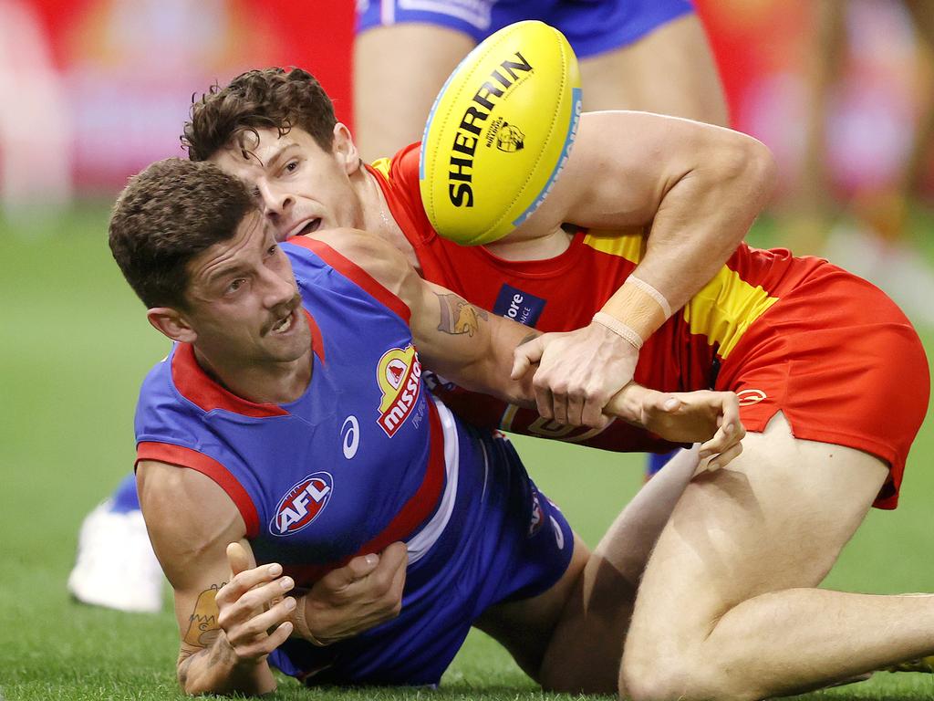 Tom Liberatore has been a master of the in and under this season. Picture: Michael Klein