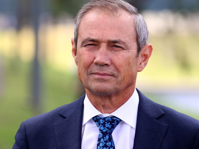 Premier Roger Cook has ordered a review into legislation before parliament to see if further gun law reforms could have prevented Friday’s tragedy. Picture: NewsWire / Kelly Barnes