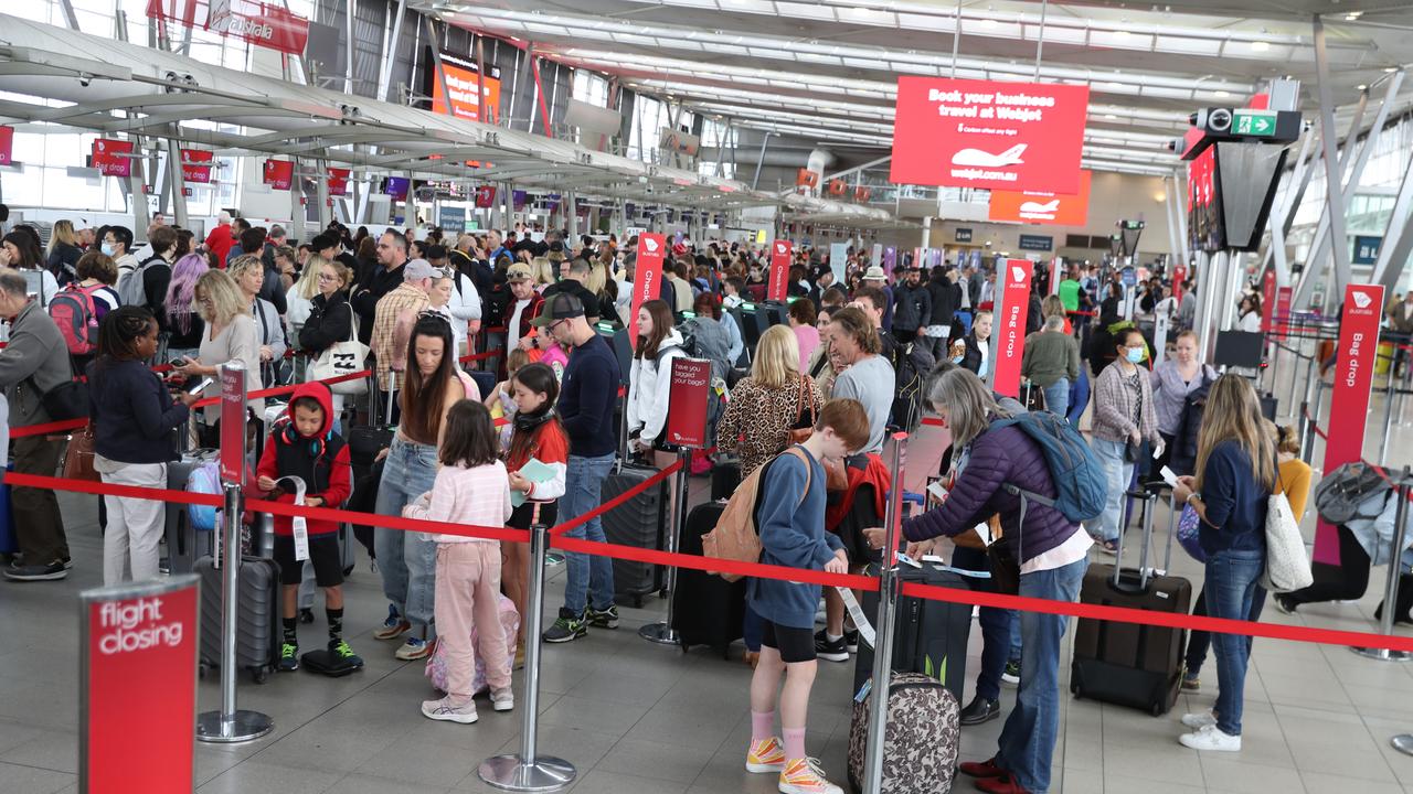 Aussies are eager to fly despite sky-high prices. Picture: John Grainger