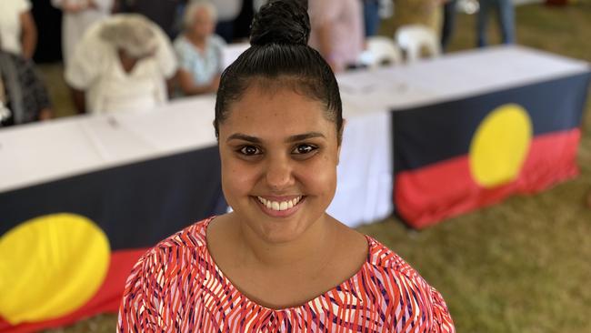 Kuku Yalanji woman Tahlia Burchill-O’Brien at the historic handover of 160,000ha of land in Cape York including the Daintree National Park.