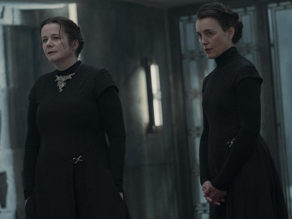 Valya’s sister and sidekick is Reverend Mother Tula, played by Olivia Williams. Picture: Binge