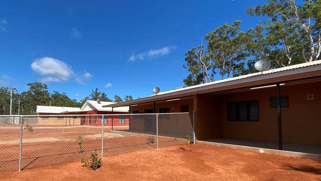 Ten football loving residents in Gapuwiyak will soon have their dream homes. Their homes have been built with an unobstructed view of footy games on the local oval. Picture: SUPPLIED