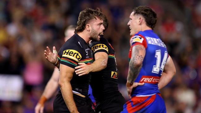 Salmon scored the game-tying try. Photo by Brendon Thorne/Getty Images