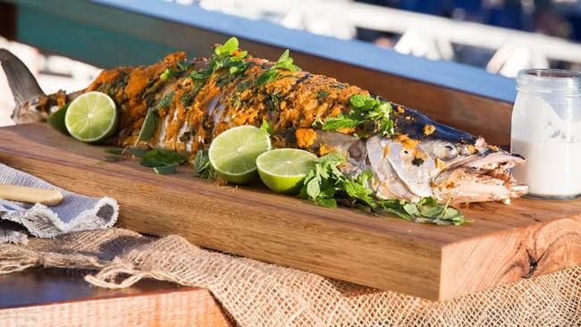 Fast Ed provides a recipe for curry-baked mackerel.