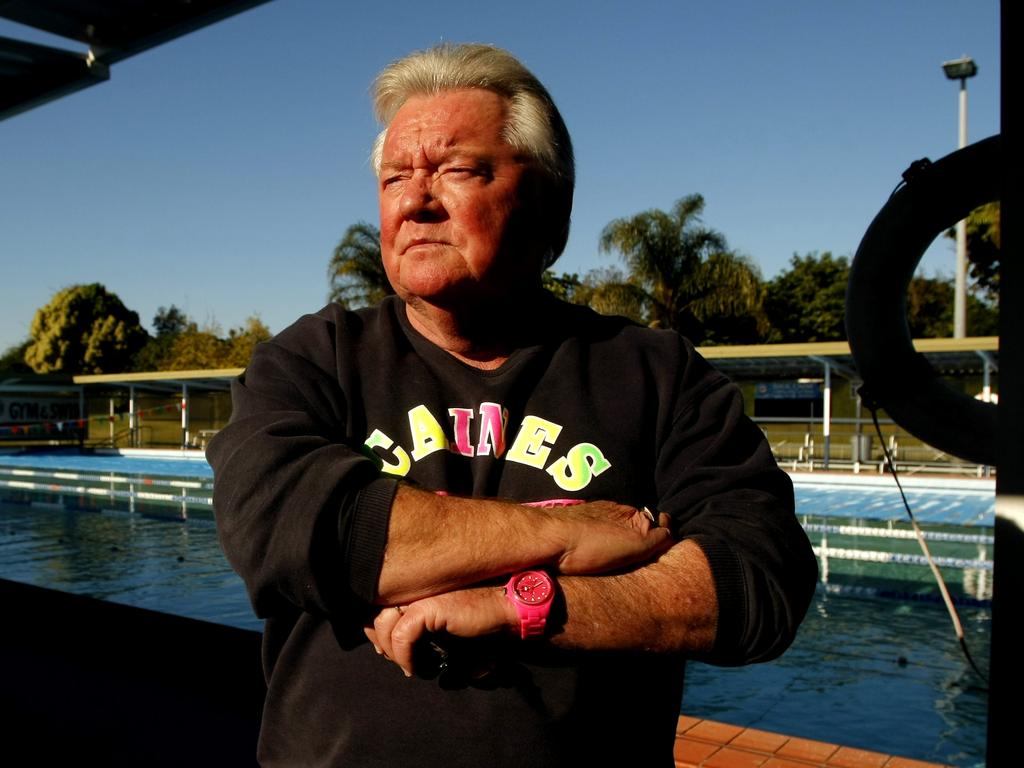 Swim coach Dick Caine at Carss Park Swimming Pool. Picture: Sam Ruttyn