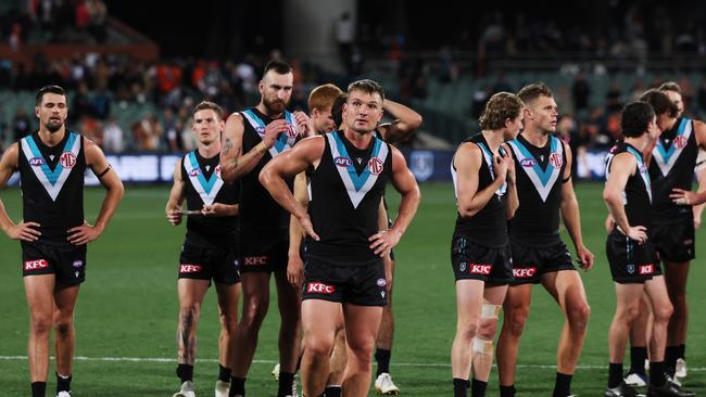 The Power crashed out of finals. Picture: James Elsby/AFL Photos