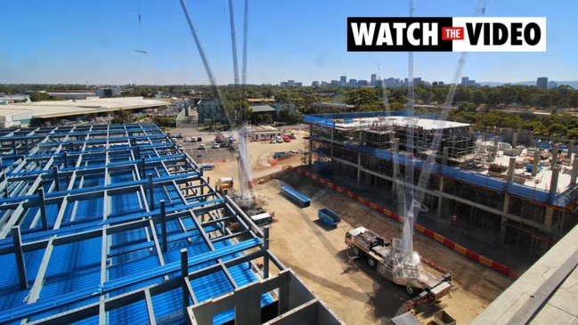 Timelapse of emergency services building construction