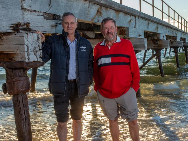 *ON HOLD FOR ADVERTISER* (L) Ian Hart, CEO of Kingston District Council at Kingston jetty, Adelaide. Picture: Jacqui Bateman