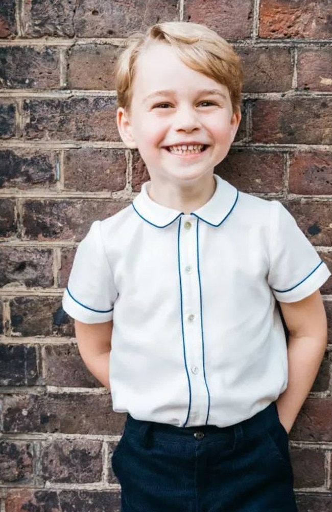 Prince George on his fifth birthday. Picture: Supplied