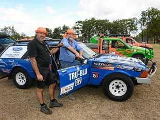 TRU BLU: 2019 Great Endeavour Rally participants from Bundaberg Trevor Twyford and Wayne Goodfellow. Picture: Mike Knott BUN260719RALLY4