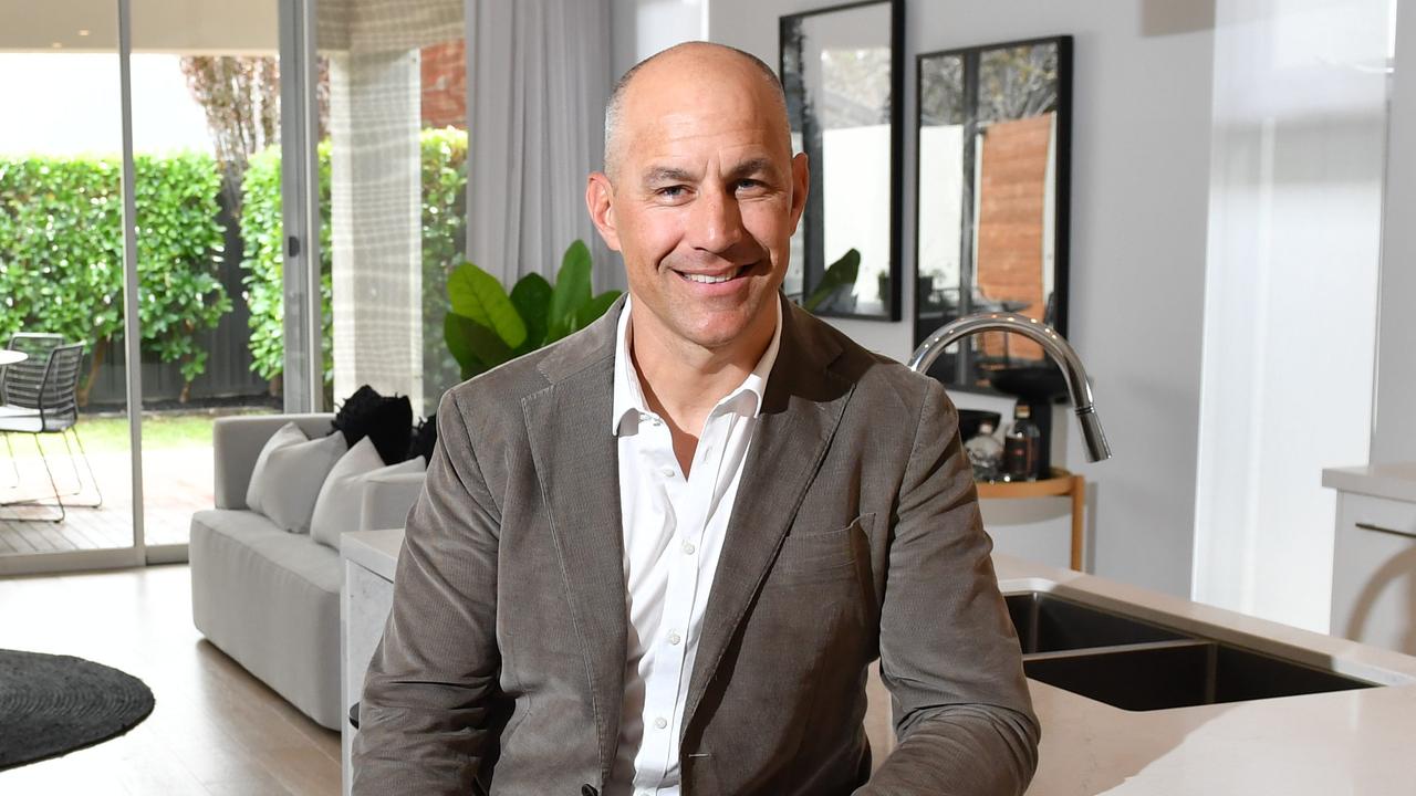 Warren Tredrea was an AFL champion who moved into the media, but now he’s left Nine News Adelaide amid a long-running dispute over a vaccination mandate. Picture: Keryn Stevens