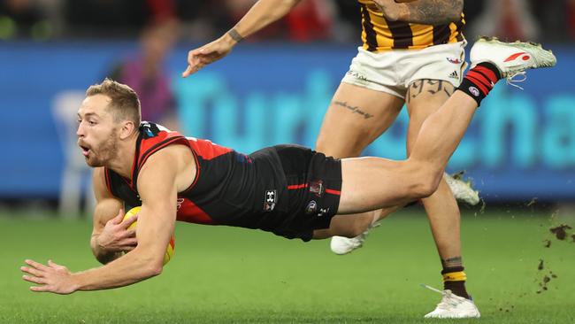 Devon Smith was planning on spending weeks on the sidelines to strengthen his injured knee but responded when needed with six tackles. Picture: Getty Images