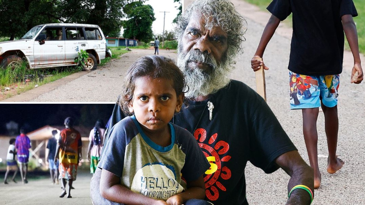 Families in the Gulf of Carpentaria town of Aurukun are afraid to send their children to school. Pictures: Brendan Radke