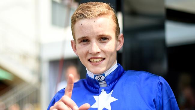 Apprentice Justin Huxtable will chase a stakes win on Smart Meteor in the Grand Prix Stakes. Picture: AAP