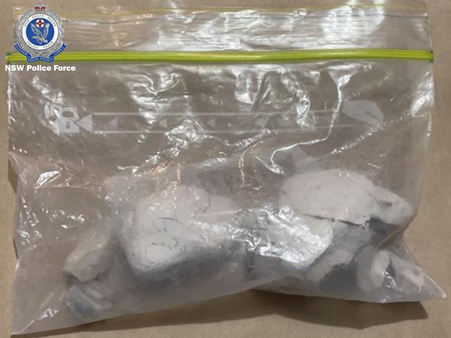 About 450g of cocaine was seized with an estimated street value of $185,000. Picture: NSW Police