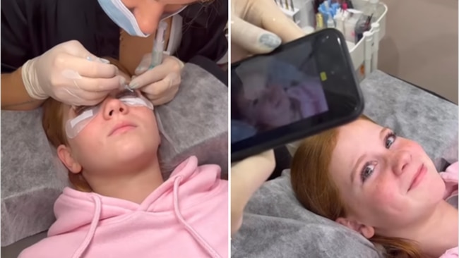 The procedure uses semi-permanent dye to tint your natural lashes. Image: Instagram