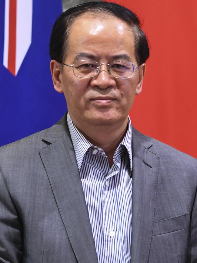 Chinese Ambassador to Australia Cheng Jingye. Picture: Lukas Coch