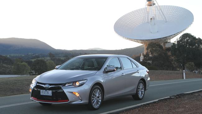 The Toyota Camry may look unassuming but it had more technology than Holden and Ford. Picture: Joshua Dowling.