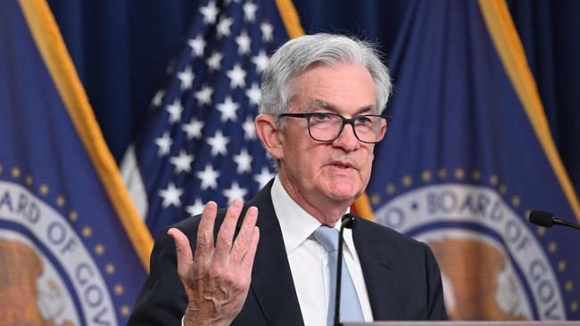 Federal Reserve Board Chairman Jerome Powell says it’s premature to talk of rate hike pauses. Picture: Mandel Ngan/AFP