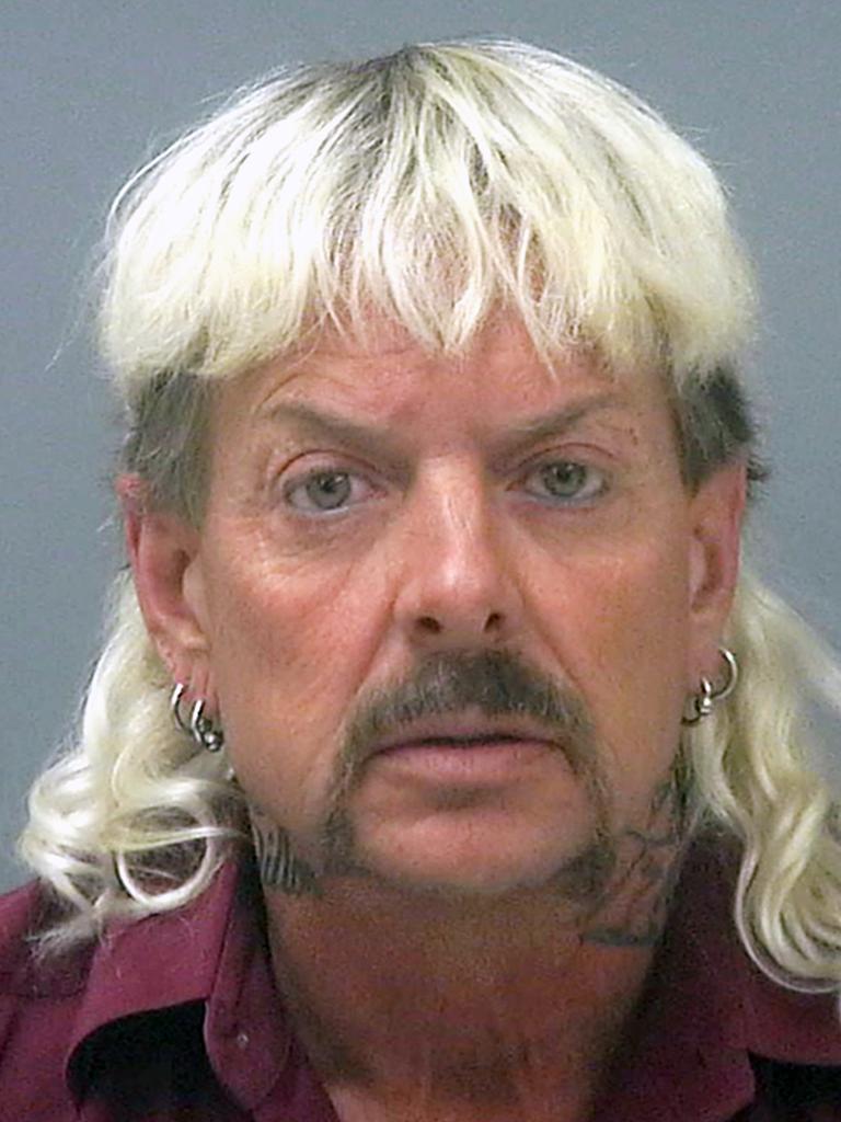 Joe Exotic in prison. Picture: Santa Rosa County Jail